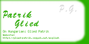 patrik glied business card